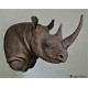 Réplica de rinoceronte negro  (Diceros bicornis)