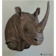 Réplica de rinoceronte negro  (Diceros bicornis)
